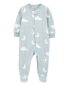 Baby Cloud Fleece Zip-Up Footie Sleep & Play Pajamas, image 1 of 4 slides