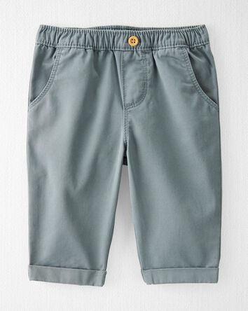 Baby Organic Cotton Twill Pants in Slate, 