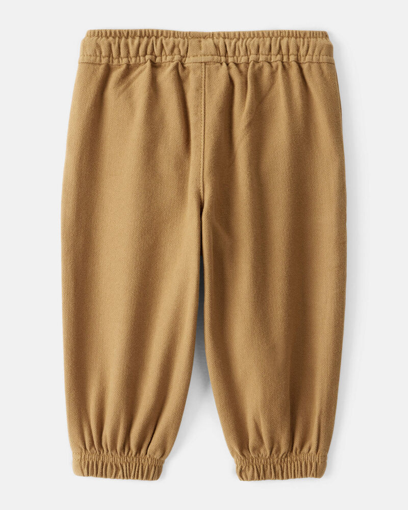 Baby Boy Herringbone Fashion Pants - Khaki, image 2 of 4 slides
