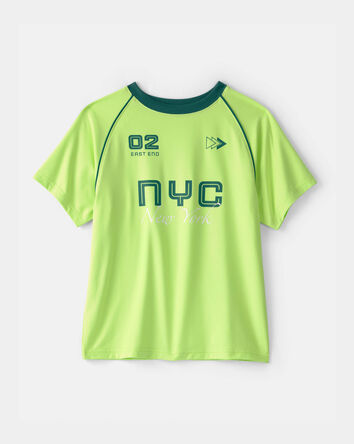 Boys NYC Active Graphic Tee - Green, 