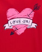 Kid Love Ya Valentine's Day Cotton Blend Graphic Tee, image 2 of 3 slides