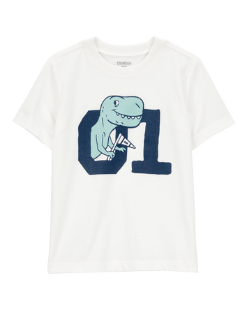 Toddler Dino Short-Sleeve Graphic Tee - Ivory, 