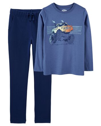 Kid 2-Pack Graphic Tees and Joggers Set, 