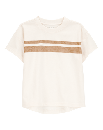 Baby Striped Short-Sleeve Tee - Cream, 