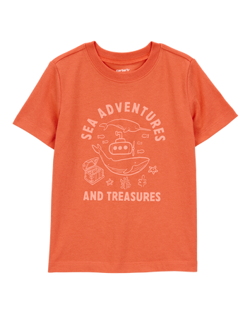 Toddler Boy Sea Adventures Short-Sleeve Graphic Tee - Orange, 