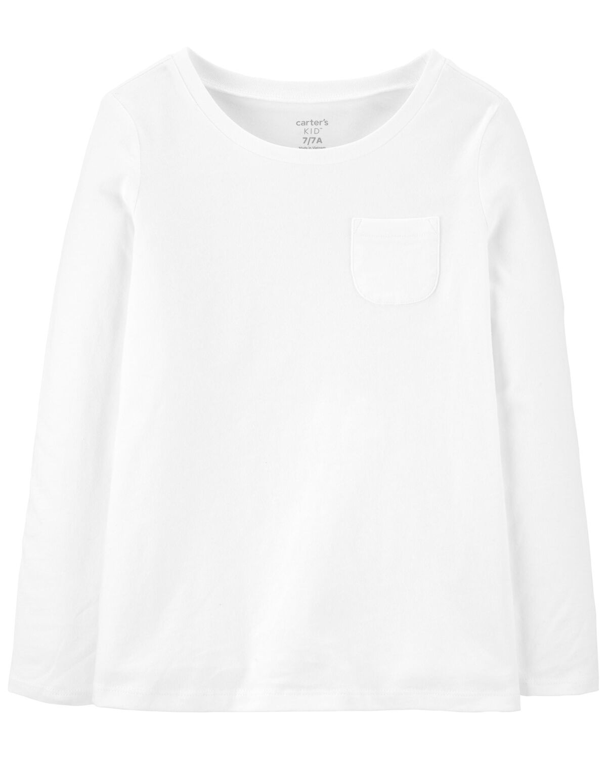 White Kid LongSleeve Jersey Tee
