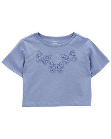 Toddler Butterfly Boxy-Fit Graphic Tee, 