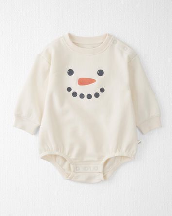 Snowman Bubble Bodysuit Made With Organic Cotton, 