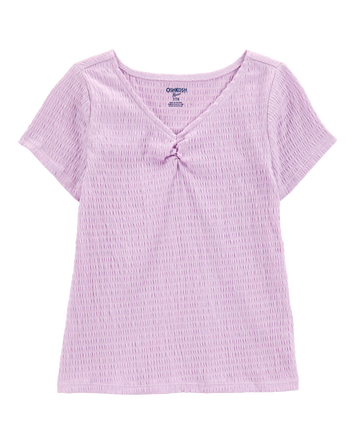 Kid 2-Piece Short-Sleeve Crinkle Top & Trek Short Set, 