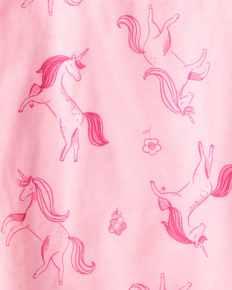 Kid 2-Pack Unicorn Hearts Nightgowns - Pink, image 4 of 5 slides