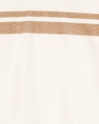 Baby Striped Short-Sleeve Tee - Cream, image 2 of 3 slides