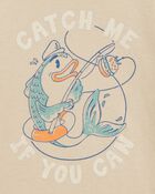 Toddler Catch Me If You Can Short-Sleeve Graphic Tee - Tan, image 2 of 3 slides