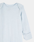 Baby 2-Pack Sleeper Gowns - Blue/White, image 2 of 7 slides