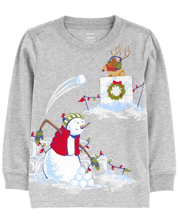 Toddler Snowball Fight Graphic Tee, 