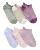 Toddler 6-Pack No Show Socks, image 1 of 2 slides