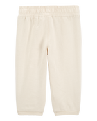 Baby Pull-On French Terry Joggers - Cream, image 2 of 4 slides
