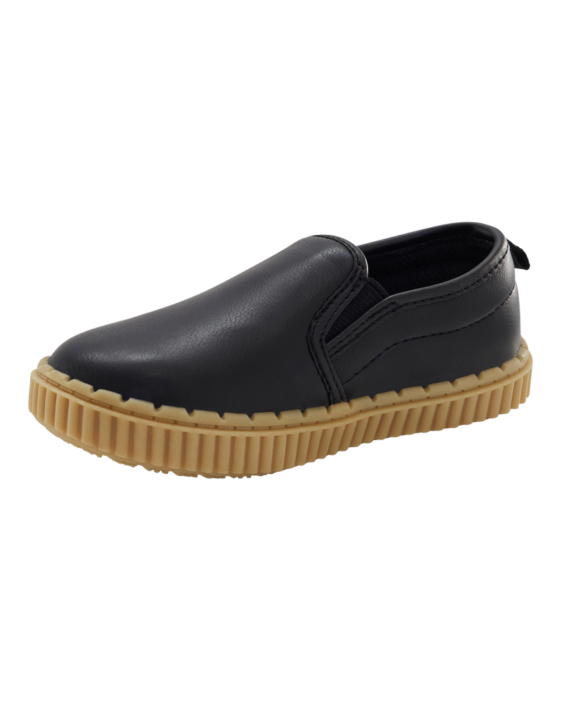 Toddler Casual Slip-On Shoe - Black, image 7 of 7 slides
