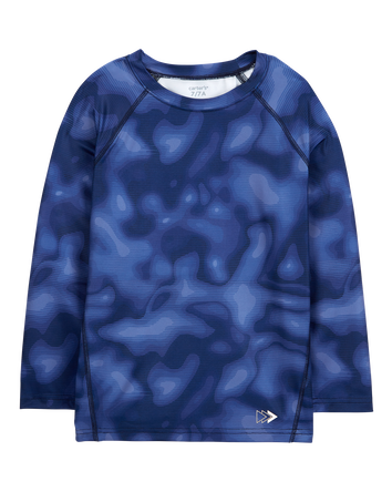 Kid Boy Active Tee In BeCool™ Fabric - Navy, 