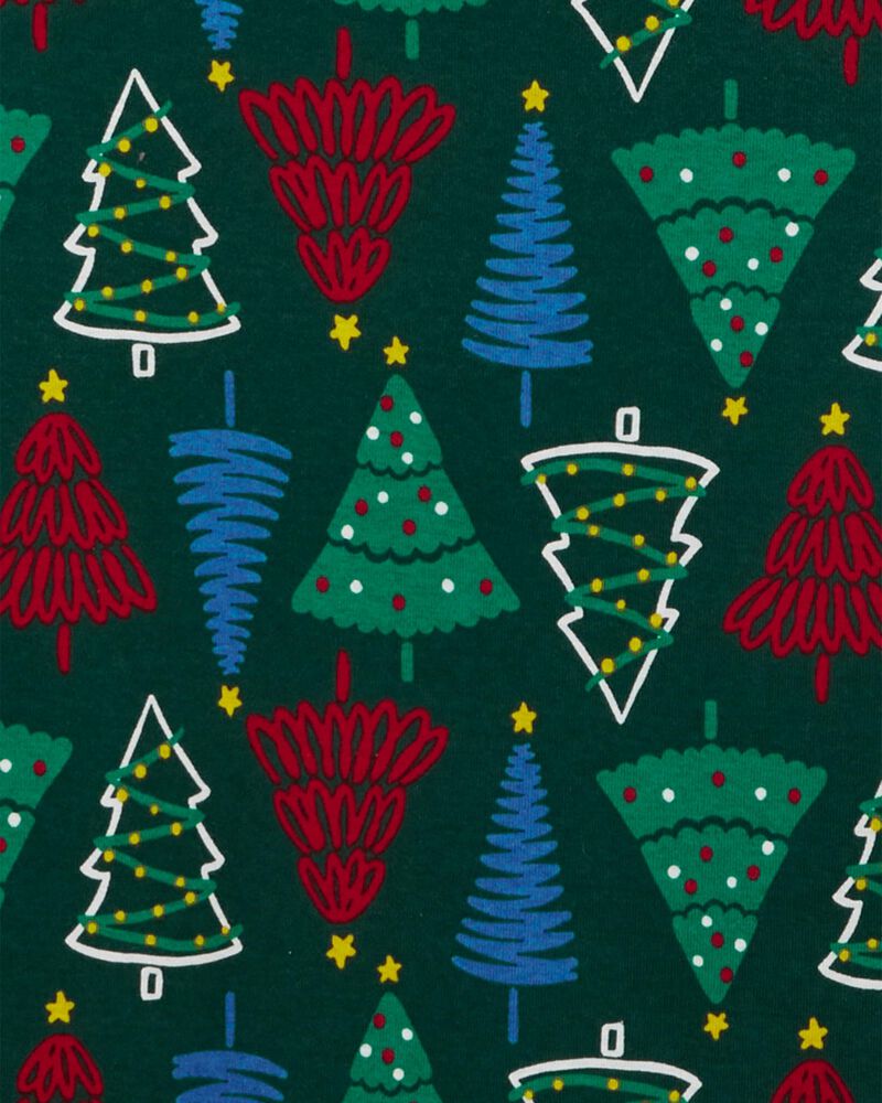 Adult 2-Piece Christmas Tree 100% Snug Fit Cotton Pajamas, image 2 of 3 slides