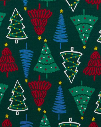 Adult 2-Piece Christmas Tree 100% Snug Fit Cotton Pajamas, 