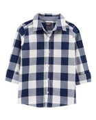 Kid Plaid Button-Front Shirt, image 2 of 4 slides