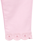 Baby Woven Embroidered Hem Pants - Pink, image 4 of 5 slides