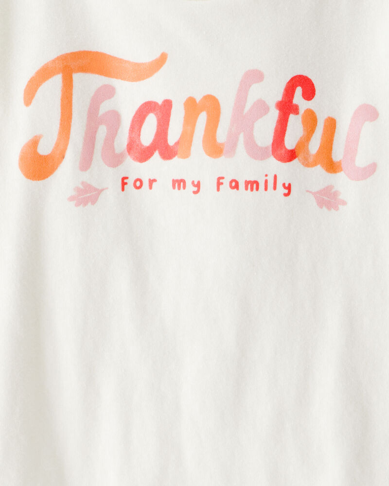 Toddler Girl Thankful Long-Sleeve Graphic Tee - White, image 2 of 3 slides