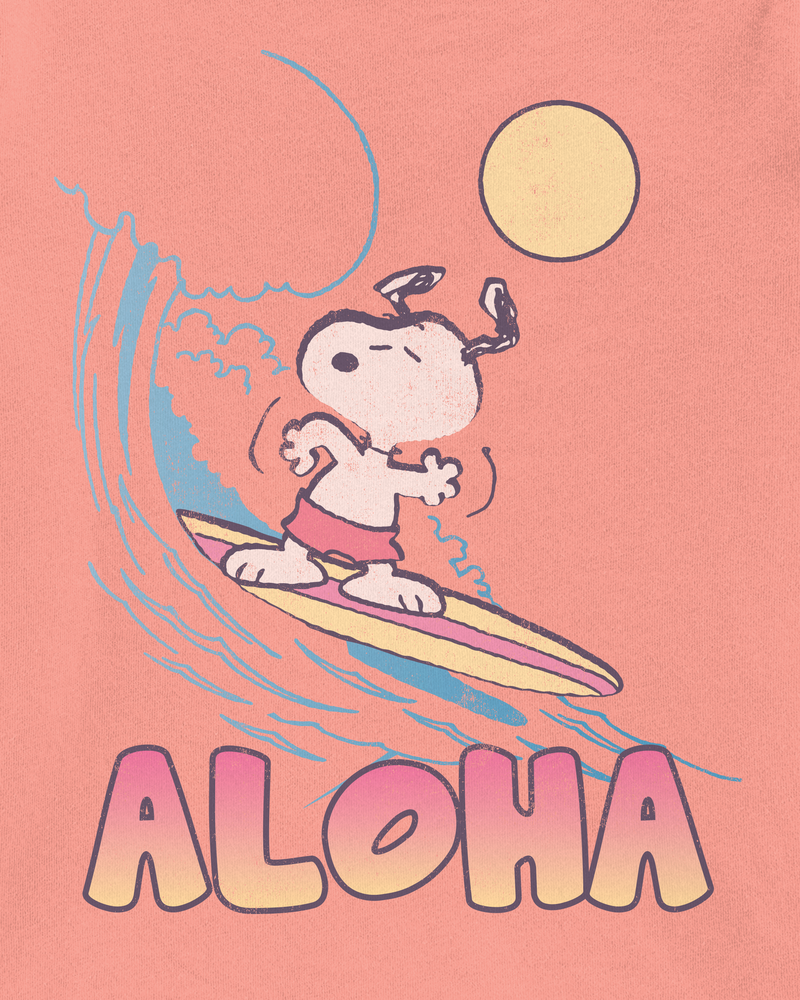 Toddler Snoopy Graphic Short-Sleeve Tee - Orange, image 3 of 3 slides
