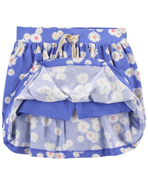 Blue Daisy Kid Scooter Skirt