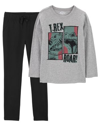 Kid 2-Pack Graphic Tees and Joggers Set, 