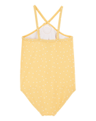 Toddler Girl 1-Piece Polka Dot Swimsuit - Gold, image 2 of 4 slides