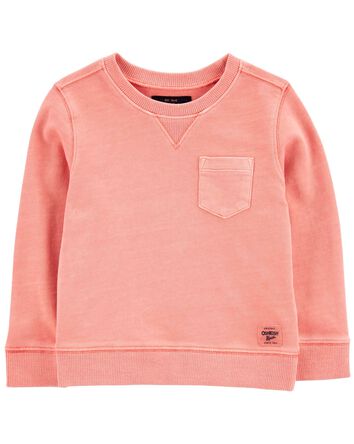 Baby French Terry Lined Pocket Pullover, 
