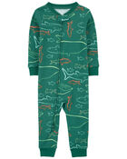 Baby 1-Piece Shark 100% Snug Fit Cotton Footless Pajamas, image 1 of 2 slides