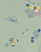 Baby Tossed Floral Print Stretch Leggings, image 3 of 4 slides
