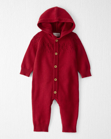 Baby Organic Cotton Sweater Knit Pram, 