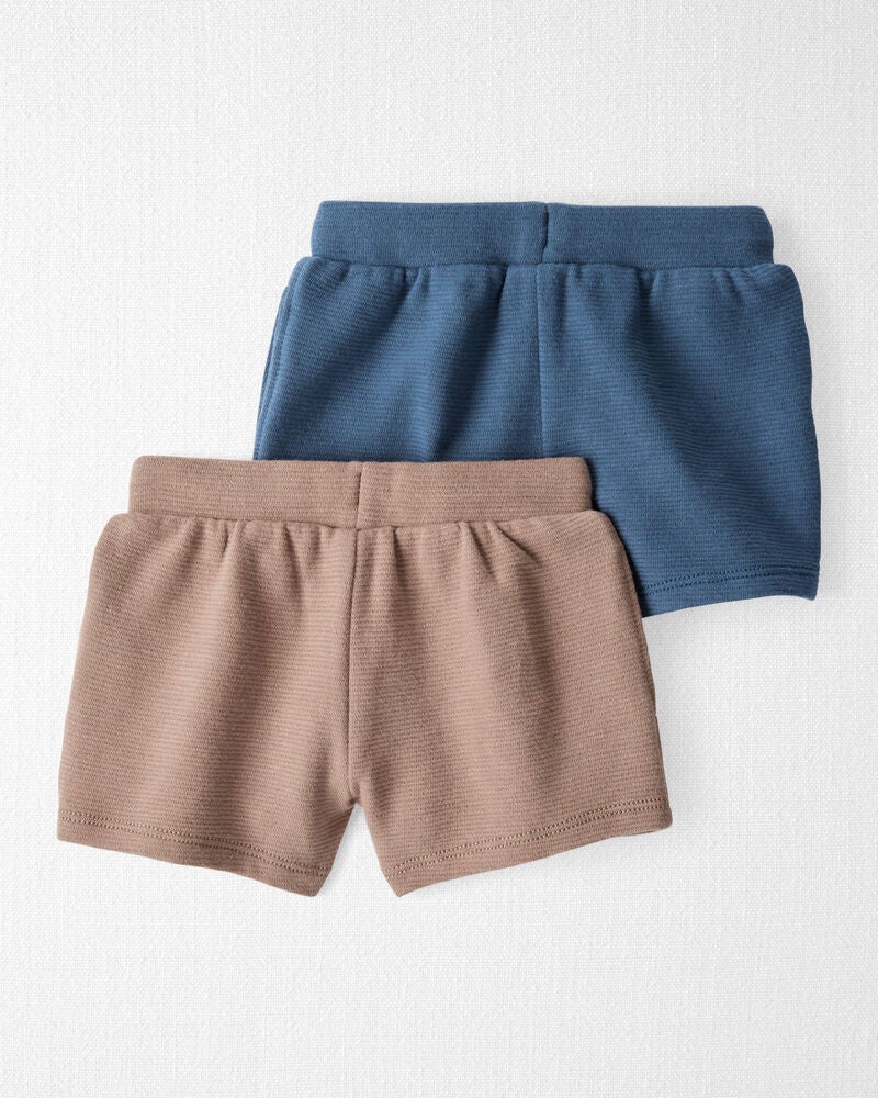 Baby 2-Pack Organic Cotton Shorts, image 3 of 5 slides