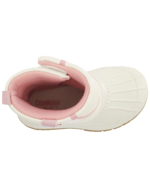 Cream Toddler SlipOn Boots