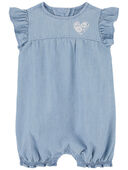 Chambray - Baby Chambray Flutter Romper