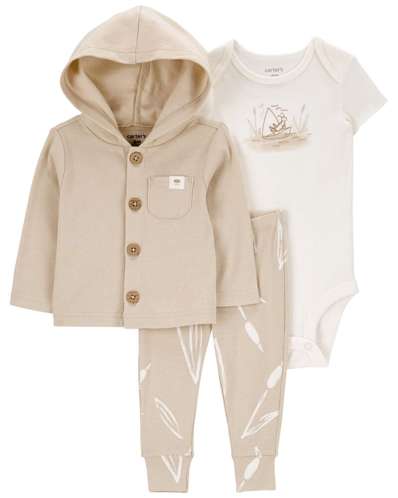 Baby 3-Piece Little Cardigan Set, image 1 of 4 slides