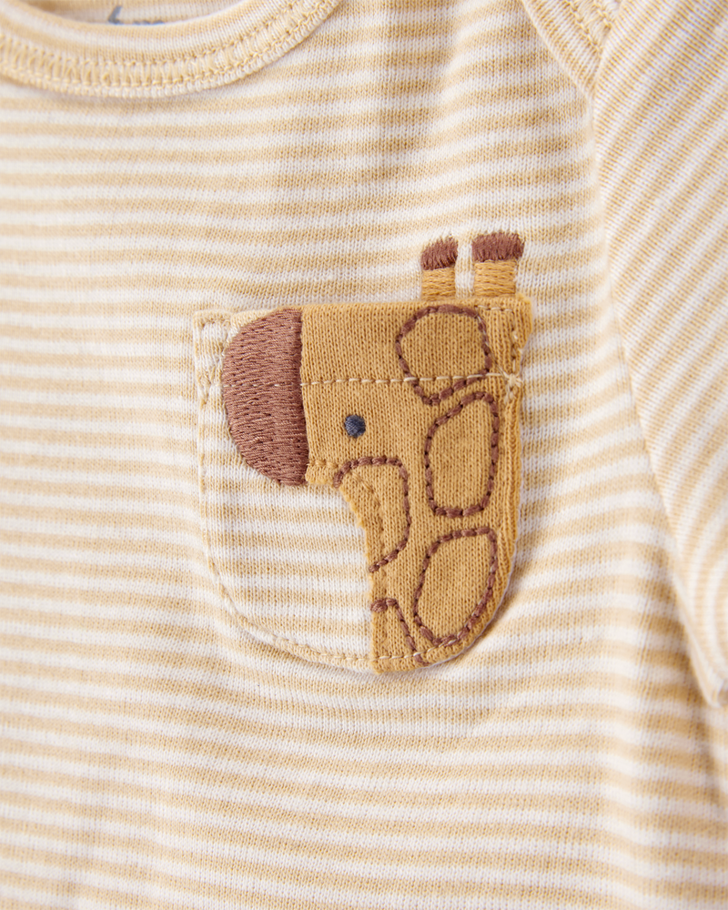Baby 5-Pack Animals Short-Sleeve Cotton Bodysuits, image 3 of 10 slides