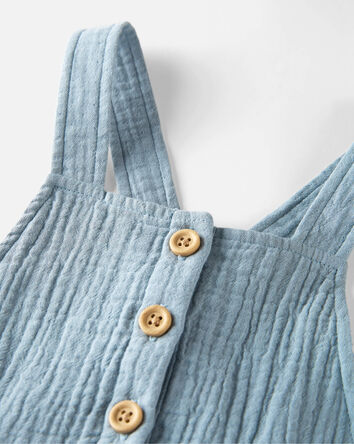 Toddler Organic Cotton Gauze Overalls