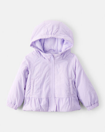 Baby Girl Long-Sleeve Midweight Jacket - Purple, 