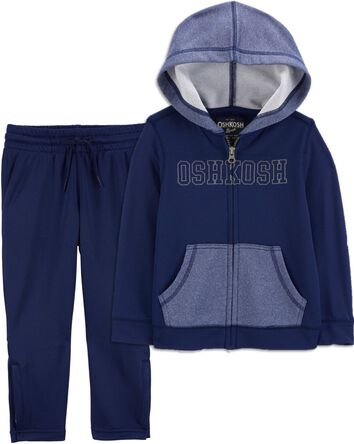 Baby 2-Piece OshKosh Logo Zip Jacket & French Terry Pants Set, 