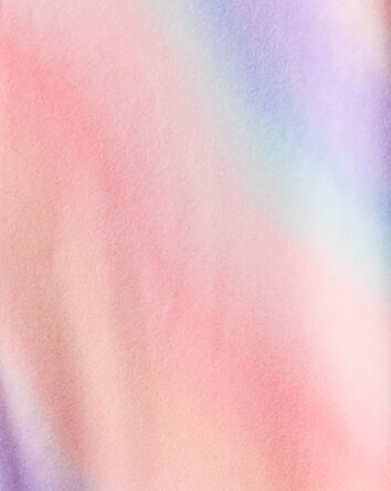 Girls Unicorn Ombre Loose Fit Long-Sleeve Zip-Up 1-Piece Pajamas, 