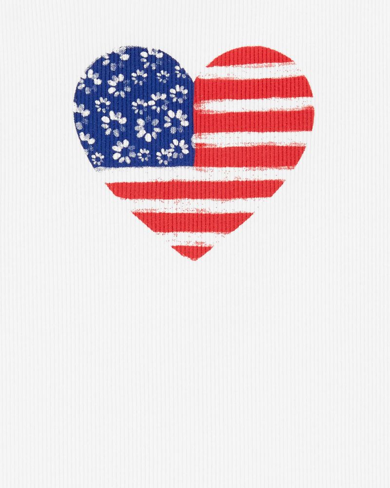 Kid 4th Of July Heart Tank, image 2 of 2 slides