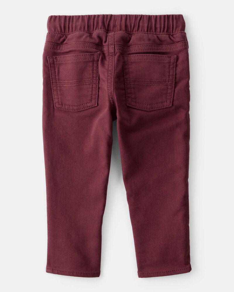 Baby Boy Cotton Pull-On Fashion Pants - Red, image 2 of 4 slides