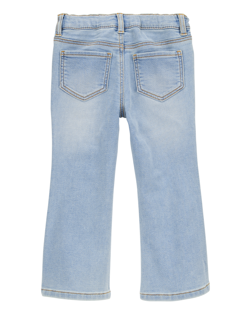 Baby Embroidered Flowers Iconic Denim Flare Jeans, image 2 of 5 slides