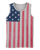 Kid 4th Of July American Flag Tank, image 1 of 3 slides