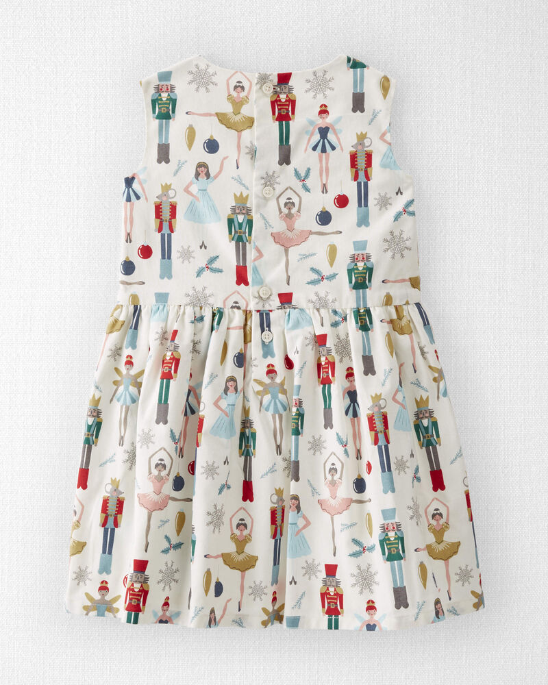 Toddler Organic Cotton Dress in Holiday Nutcracker
, image 2 of 5 slides