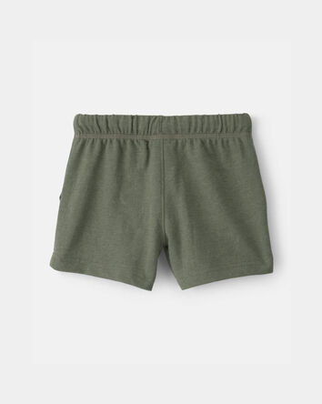 Baby Boy French Terry Shorts - Green, 